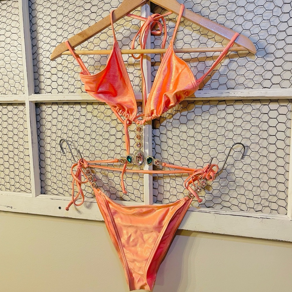 Fashion Nova swimwear (Jeweled Two piece)